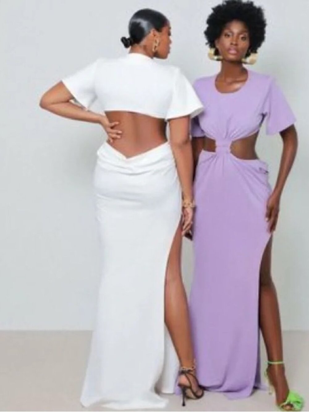 Hanifa Nadia Lilac Backless Dress XL NWT